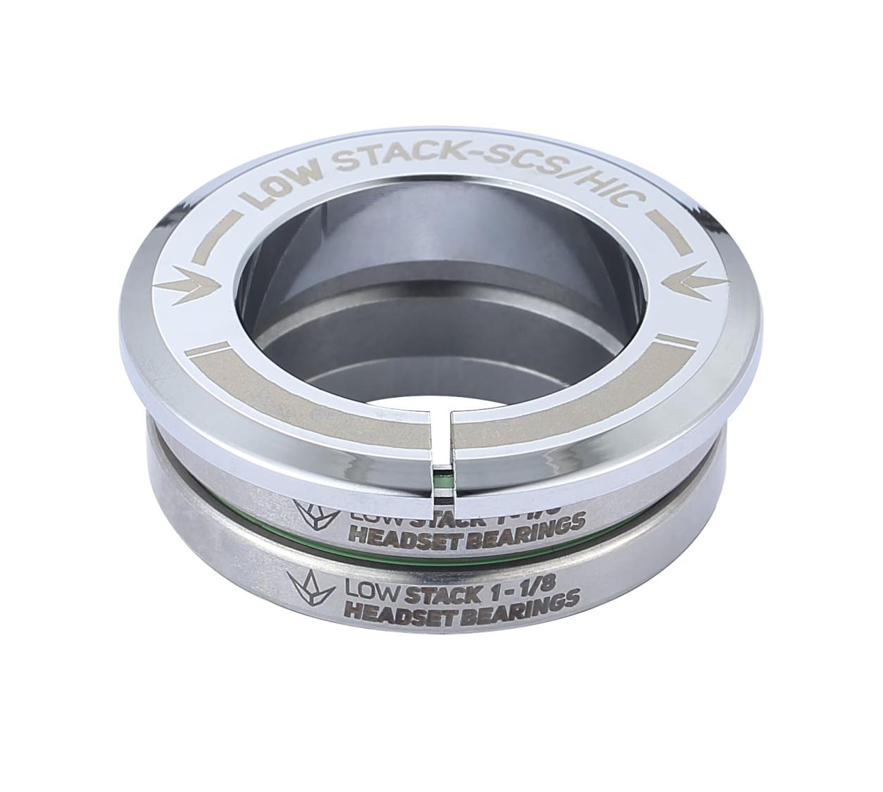 Blunt low stack SCS/HIC integrated headset