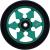 JP Ninja 6-spoke wheel 110 mm - green