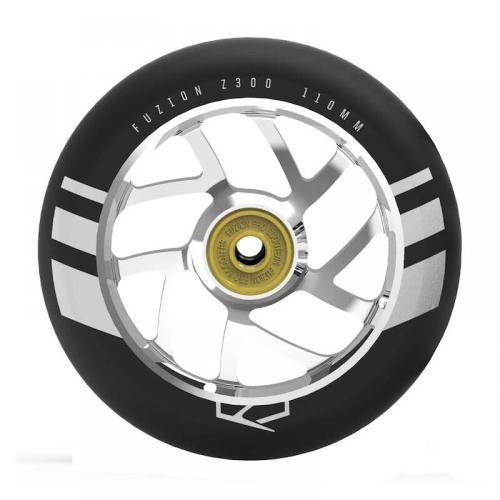 Fuzion hjul til løbehjul - sølv/sort