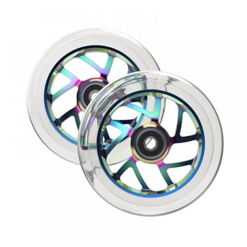 Fuzion hjul til løbehjul - neochrome/klar