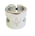 Blunt twin slit clamp til løbehjul - krom