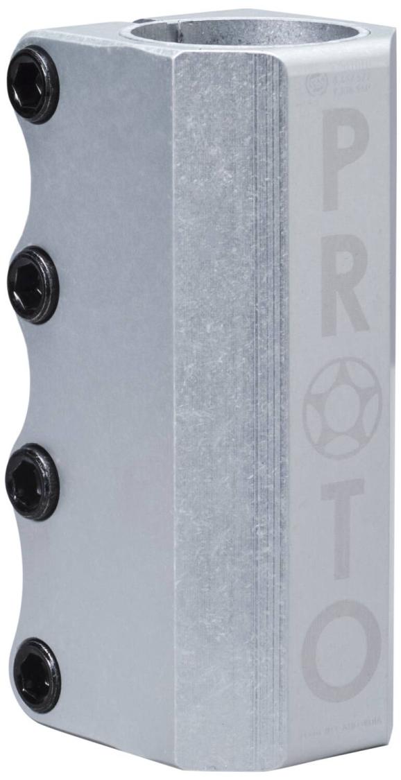 Proto 4'' Full Knuckle V2 SCS clamp til løbehjul - sølv