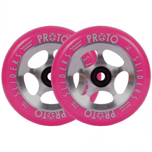 Proto Sliders Starbright hjul til løbehjul - pink