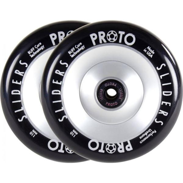Proto slider full core hjul til løbehjul - sølv