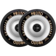 Proto full core gripper hjul til løbehjul - sølv